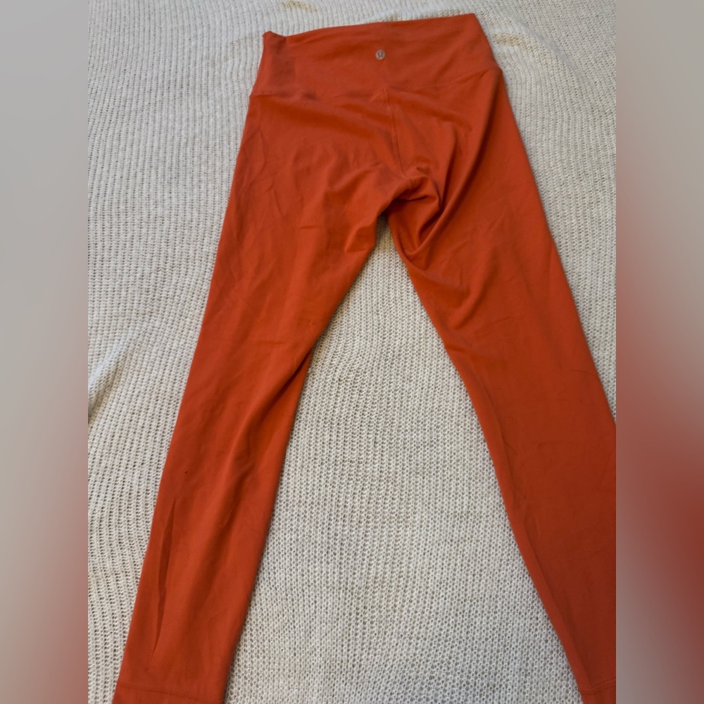 lululemon Wunder Train Orange Leggings - Picture 3 of 4